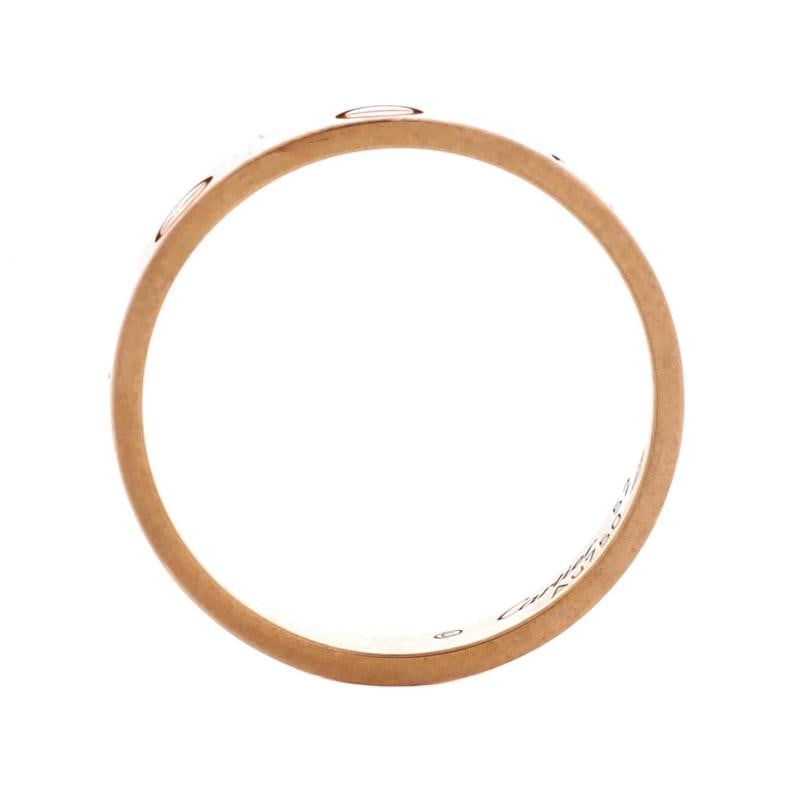 Cartier Love Wedding Band Ring 18K Rose Gold - 2