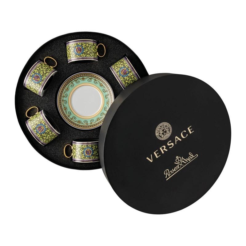 Versace Rosenthal Barocco Mosaic Set 6 Pcs Tea Cup with Saucer -Official Versace - 2