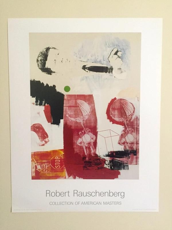 ROBERT RAUSCHENBERG RARE 1990 LITHOGRAPH PRINT POP ART POSTER " QUOTE " 1964 - 10