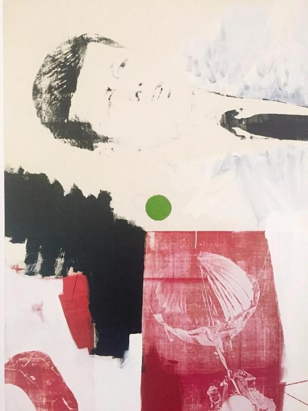 ROBERT RAUSCHENBERG RARE 1990 LITHOGRAPH PRINT POP ART POSTER " QUOTE " 1964 - 5