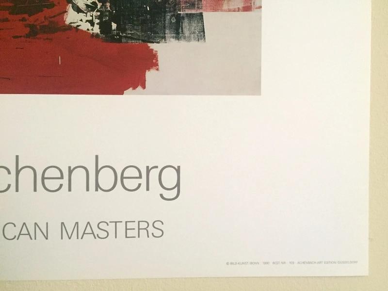 ROBERT RAUSCHENBERG RARE 1990 LITHOGRAPH PRINT POP ART POSTER " QUOTE " 1964 - 9