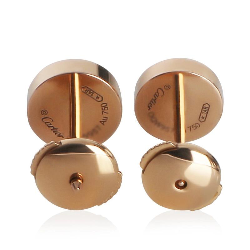 Cartier Rose Gold Love Stud Earrings - 3