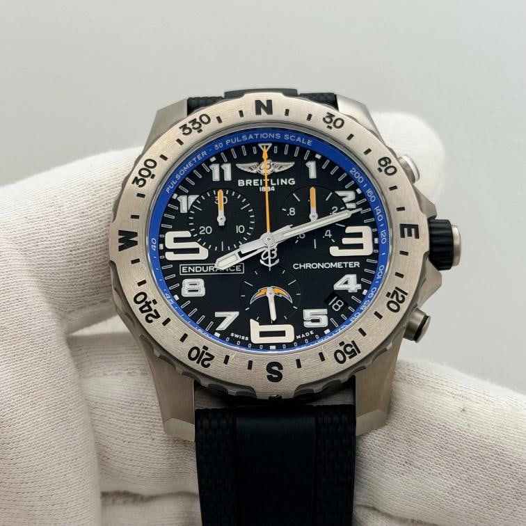 2026 Breitling Endurance Pro NFL Chargers E82310 44mm Titanium Box Paper - 2