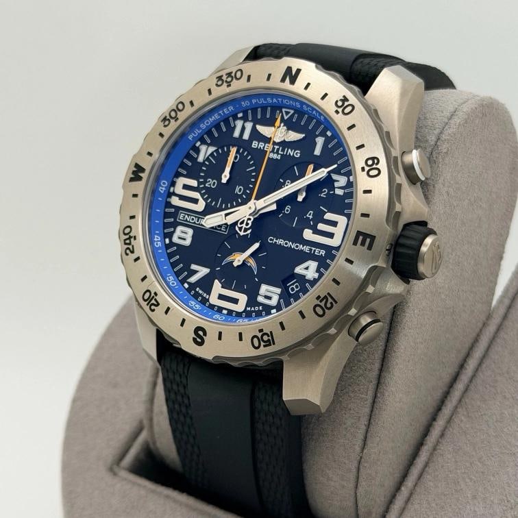 2026 Breitling Endurance Pro NFL Chargers E82310 44mm Titanium Box Paper - 3