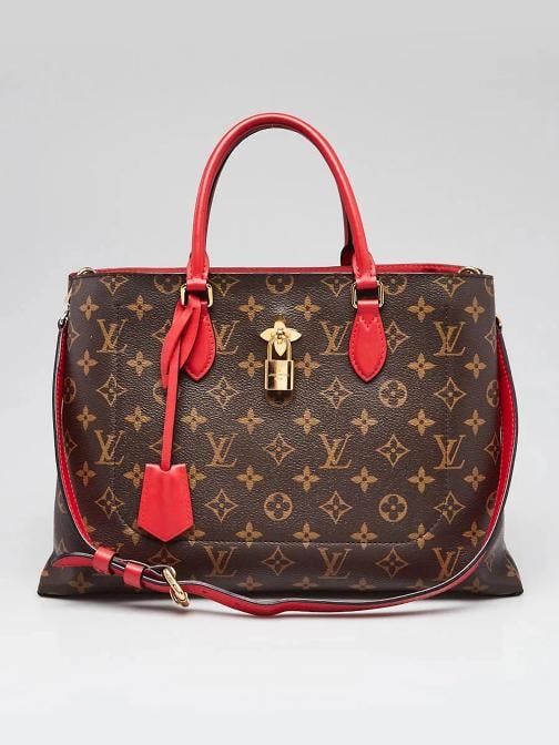 Louis Vuitton Monogram Canvas Flower Tote Bag: Condition: Pre-owned - Good,Brand: Louis Vuitton,Exterior Material: Coated Canvas,Style: Everyday Bags,Totes,Exterior Color: Brown,Red,Department: Women,Country of Origin: France Description This