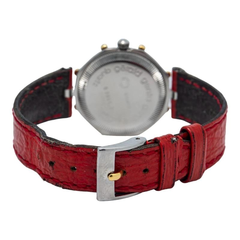Gerald Genta Micky G2851.7 Box/Paper Stainless Gold Bezel Quartz Lady Watch 27mm - 5