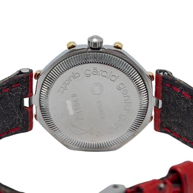 Gerald Genta Micky G2851.7 Box/Paper Stainless Gold Bezel Quartz Lady Watch 27mm - 6