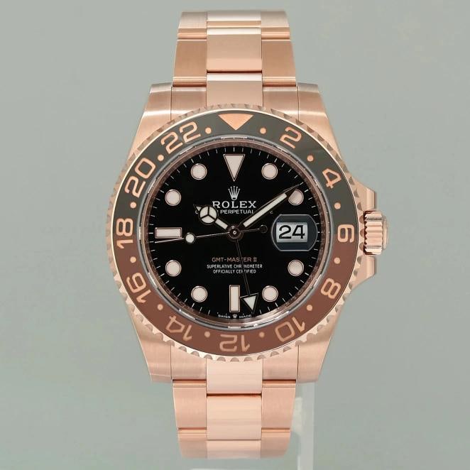 2025 NEW PAPERS Rolex GMT Master Rose Gold Ceramic Root Beer 126715 Watch Box - 2