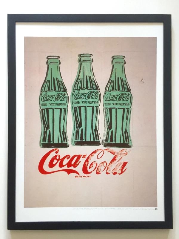 ANDY WARHOL FOUNDATION RARE 1998 LITHOGRAPH PRINT FRAMED POSTER "COCA COLA" 1962 - 12