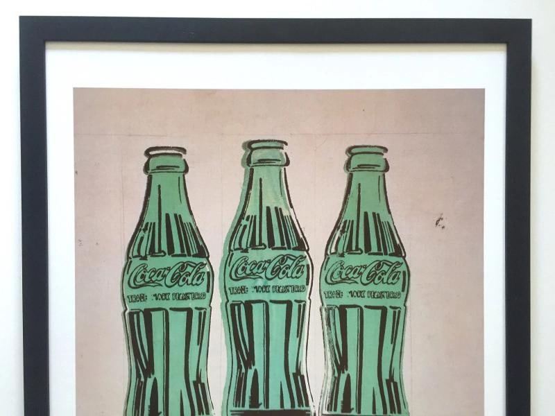 ANDY WARHOL FOUNDATION RARE 1998 LITHOGRAPH PRINT FRAMED POSTER "COCA COLA" 1962 - 2