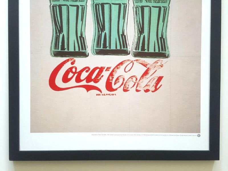 ANDY WARHOL FOUNDATION RARE 1998 LITHOGRAPH PRINT FRAMED POSTER "COCA COLA" 1962 - 3