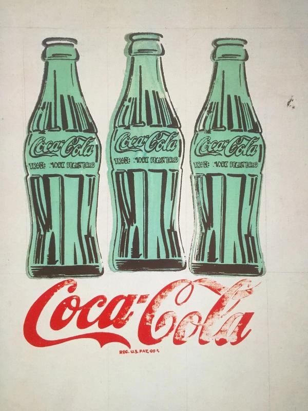 ANDY WARHOL FOUNDATION RARE 1998 LITHOGRAPH PRINT FRAMED POSTER "COCA COLA" 1962 - 4