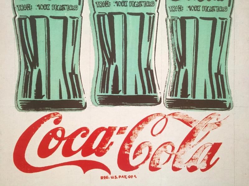 ANDY WARHOL FOUNDATION RARE 1998 LITHOGRAPH PRINT FRAMED POSTER "COCA COLA" 1962 - 6