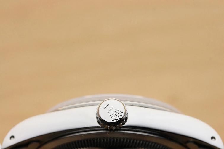ROLEX MENS DATEJUST 16234 SILVER DIAL 18K WHITE GOLD STAINLESS STEEL WATCH - 9