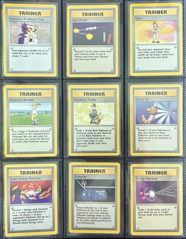 Pokemon 100% Complete Master Base Set 102/102 WOTC Vintage 1999 w Charizard Holo - 9