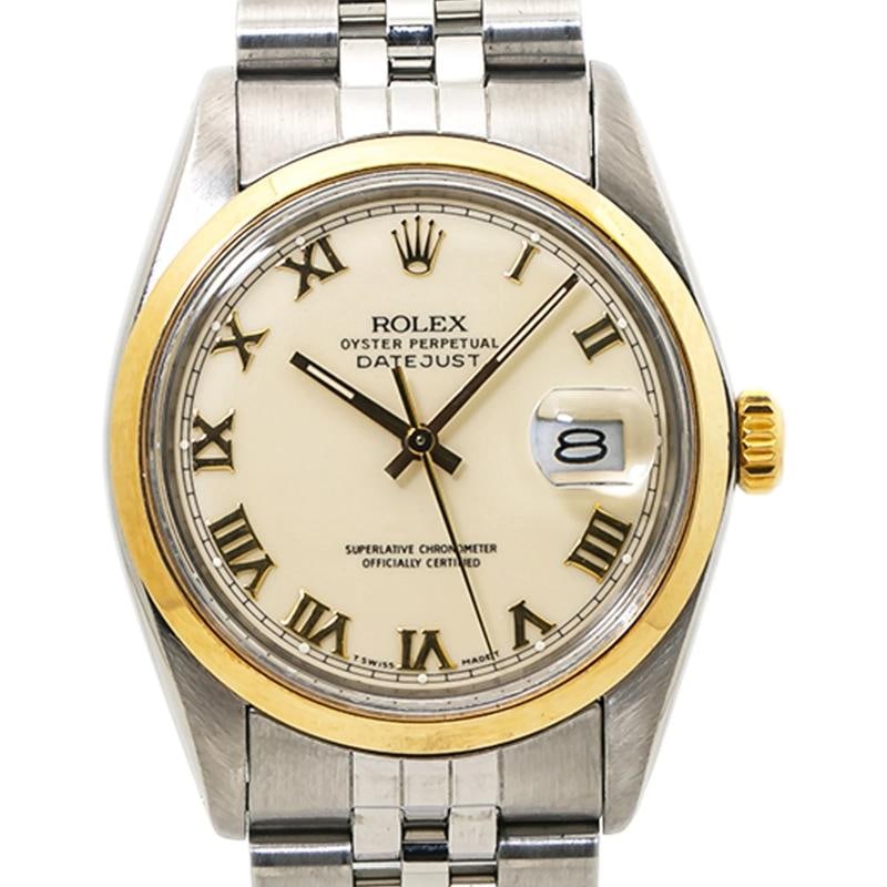 Rolex Datejust 16003 Jubilee 1990 Paper Stainless Cream Dial Auto Men Watch 36mm - 2