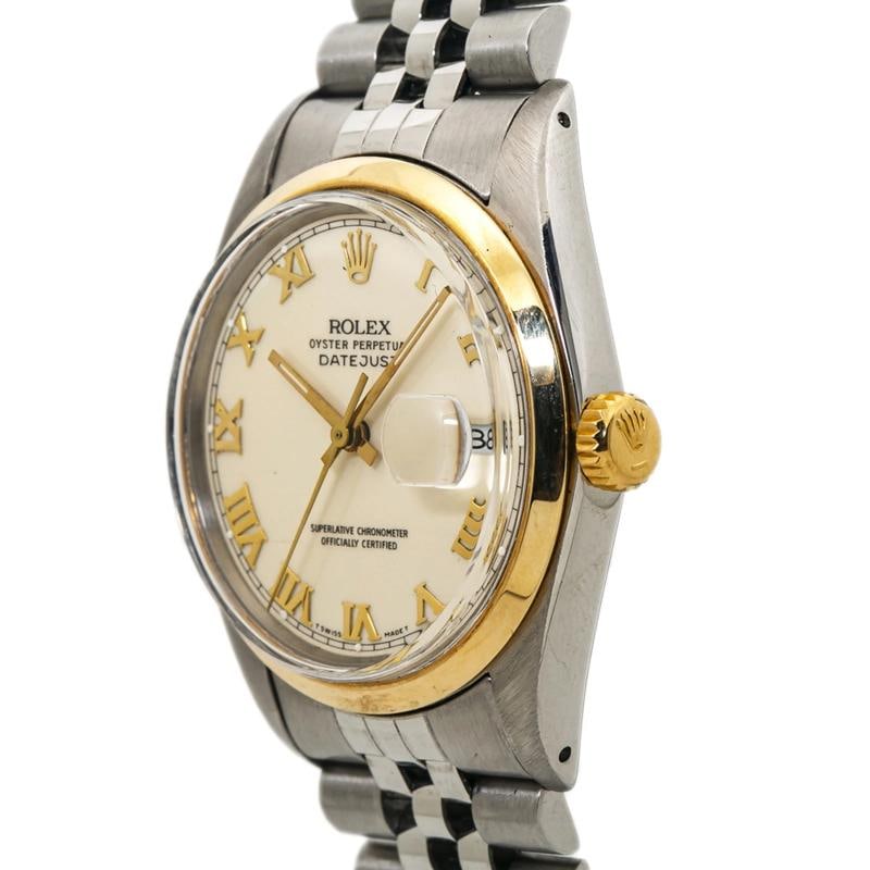 Rolex Datejust 16003 Jubilee 1990 Paper Stainless Cream Dial Auto Men Watch 36mm - 3