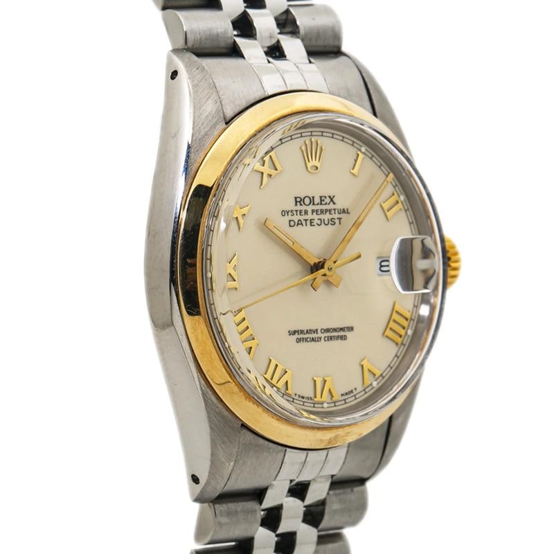 Rolex Datejust 16003 Jubilee 1990 Paper Stainless Cream Dial Auto Men Watch 36mm - 4