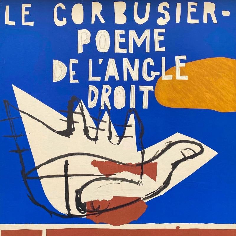 LE CORBUSIER RARE 1955 MOURLOT LITHOGRAPH PRINT FRAMED MCM PARIS EXHIBIT POSTER - 13