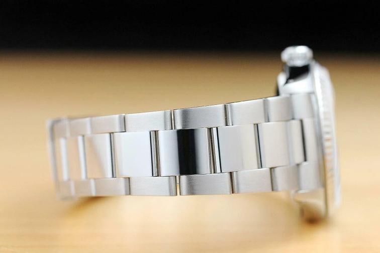 ROLEX MENS DATEJUST 16234 BLUE DIAL 18K WHITE GOLD STEEL WATCH w/ OYSTER BAND - 7