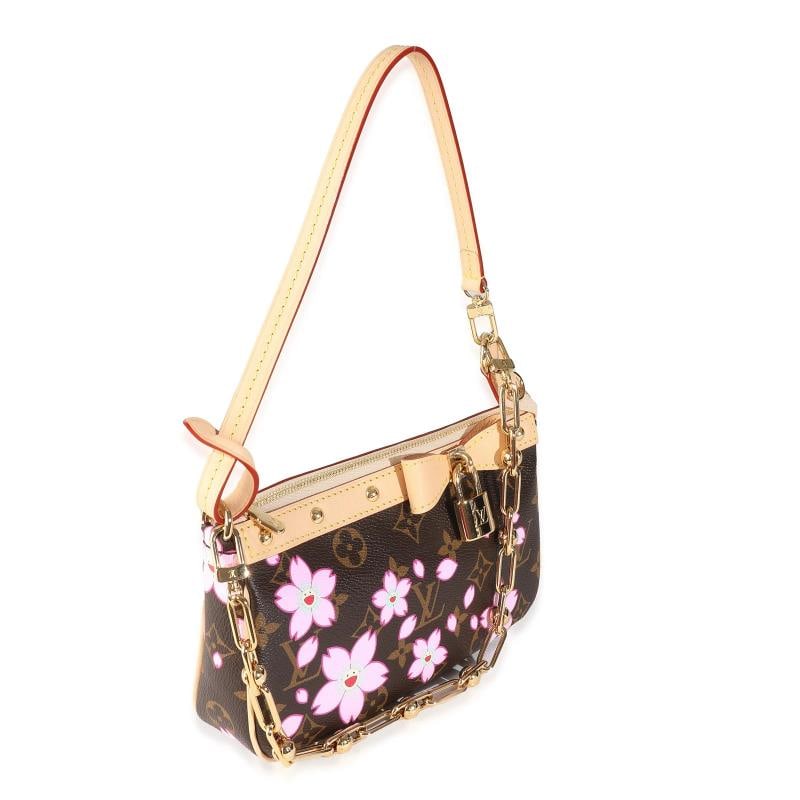 Louis Vuitton x TM Sakura Brown Monogram Canvas Pochette Accessoires - 3