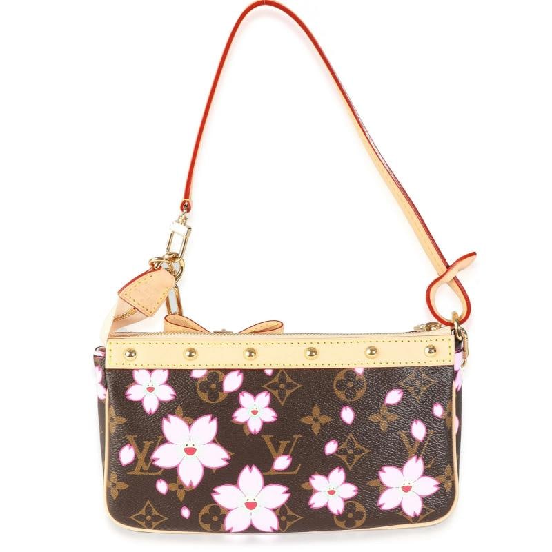 Louis Vuitton x TM Sakura Brown Monogram Canvas Pochette Accessoires - 4