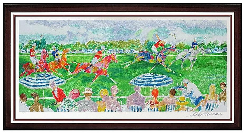 LeRoy Neiman Large Original Color Serigraph Polo Panorama Horse Signed Artwork: Condition: Used,Artist: LeRoy Neiman,Unit of Sale: Single Piece,Signed: Yes,Size: Large,Period: Contemporary (1970 - 2020),Title: Polo Panorama,Material: Paper,Certificate of Authenticity (COA): Yes,O