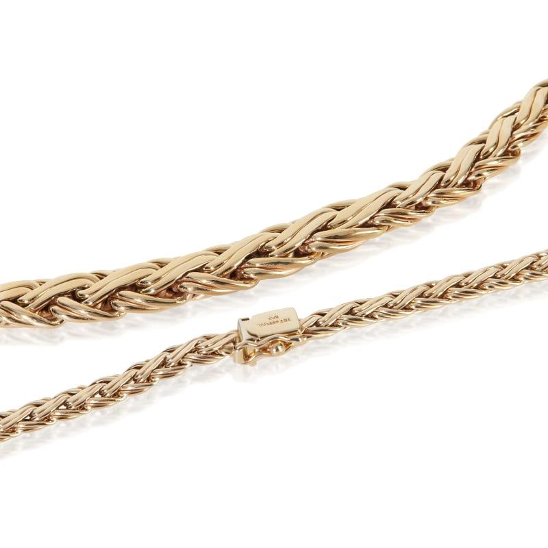 Tiffany & Co. Yellow Gold Vintage Byzantine Necklace - 2
