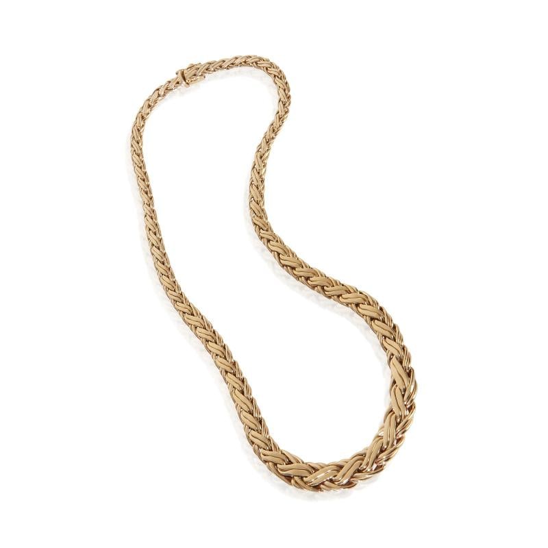 Tiffany & Co. Yellow Gold Vintage Byzantine Necklace - 3