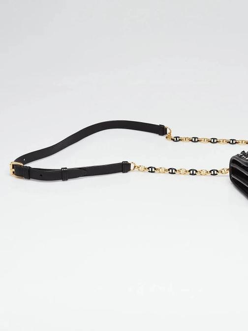 Christian Dior Black/White Tweed/Leather Miss Caro Mini Crossbody Bag - 6