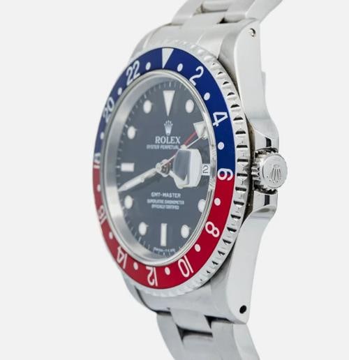 Rolex GMT-Master 16700 Oyster Pepsi SS Black Dial Auto Men's Watch 40mm - 3