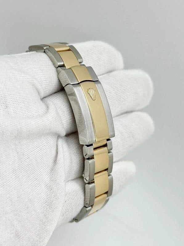 Rolex Datejust II 116333 41mm Black Roman Dial 18K Yellow Gold Steel Box Paper - 7