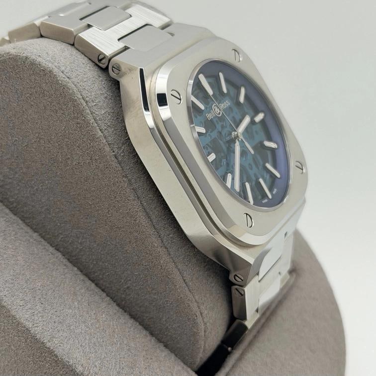 Bell & Ross BR05 BR05A-BLU-SKST/SST 40mm Blue Skeleton Dial Steel Box Paper - 12
