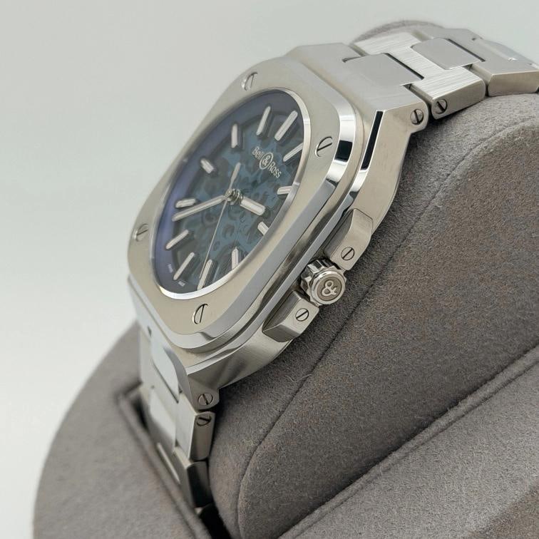 Bell & Ross BR05 BR05A-BLU-SKST/SST 40mm Blue Skeleton Dial Steel Box Paper - 8