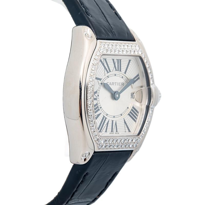 Cartier Roadster 2723 18k White Gold Factory Diamond Ladies Watch 31mm - 4