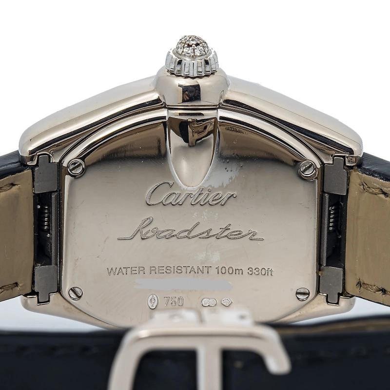 Cartier Roadster 2723 18k White Gold Factory Diamond Ladies Watch 31mm - 6