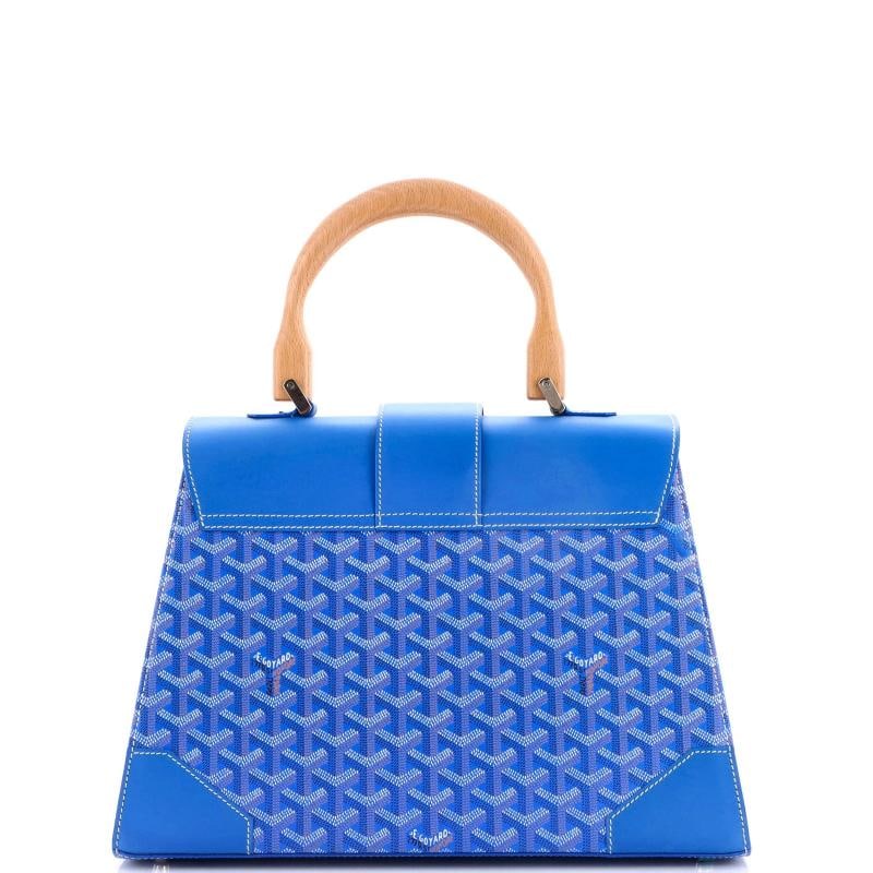 Goyard Saigon Top Handle Bag Coated Canvas with Leather MM - 3