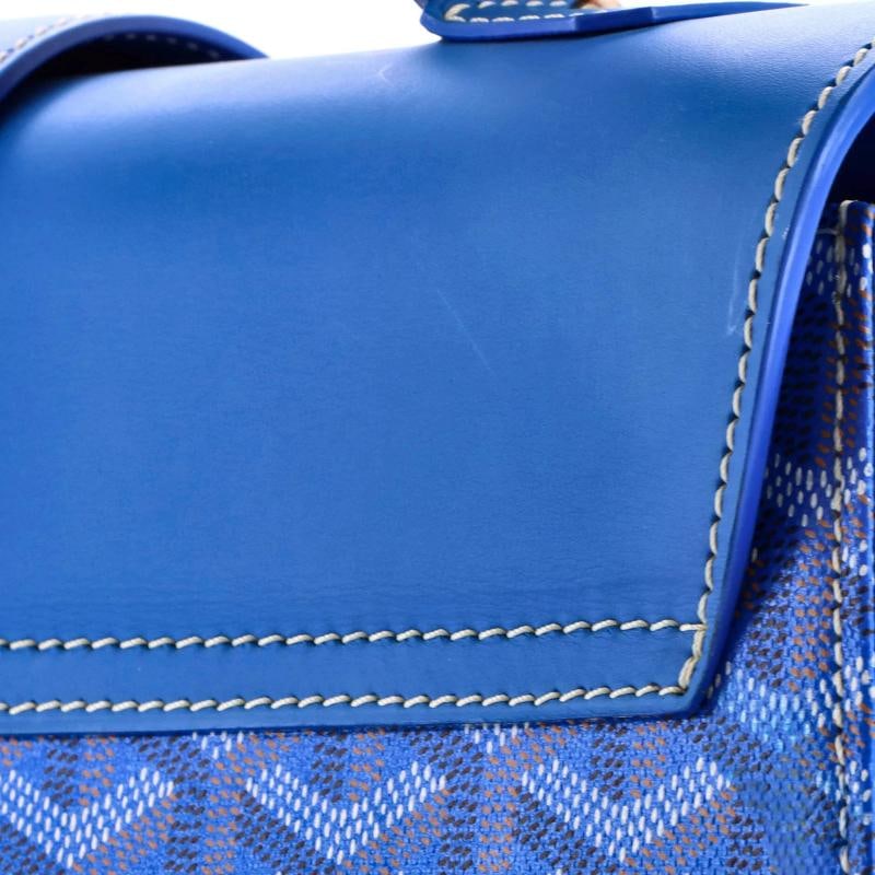 Goyard Saigon Top Handle Bag Coated Canvas with Leather MM - 7