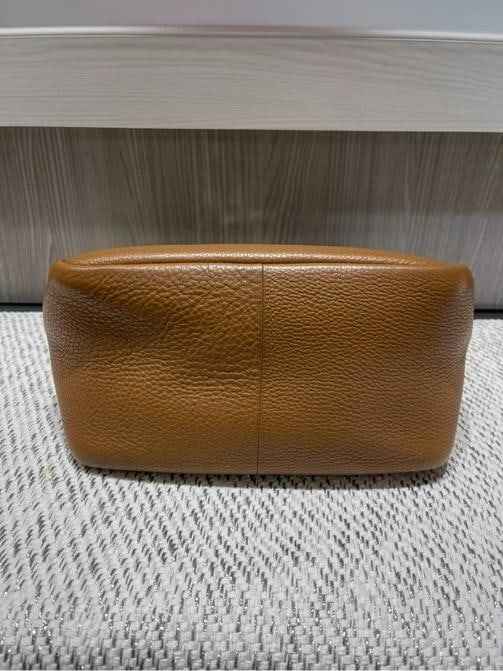 Prada Dynamique Daino Vitello Small Hobo in Camel Brown - 10