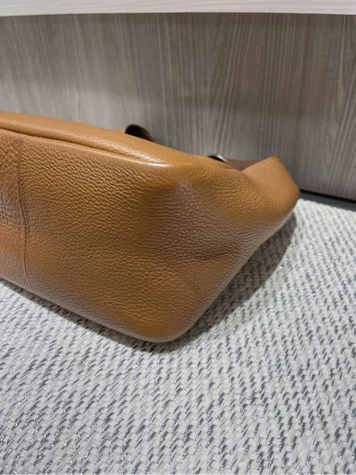 Prada Dynamique Daino Vitello Small Hobo in Camel Brown - 12