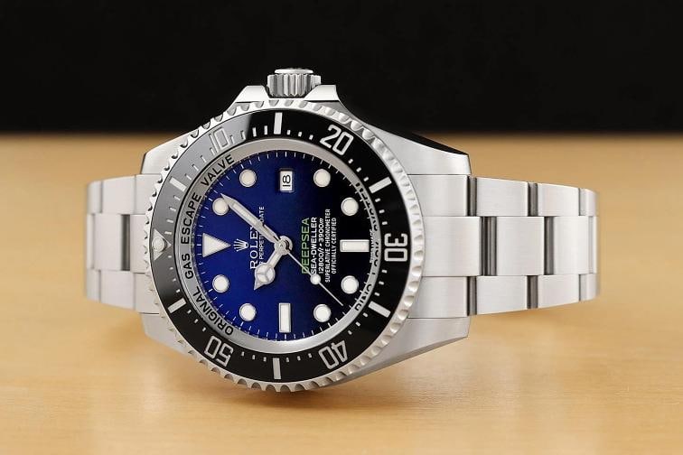 2017 CARD ROLEX 116660 SEA-DWELLER DEEPSEA D-BLUE JAMES CAMERON STEEL WATCH - 2