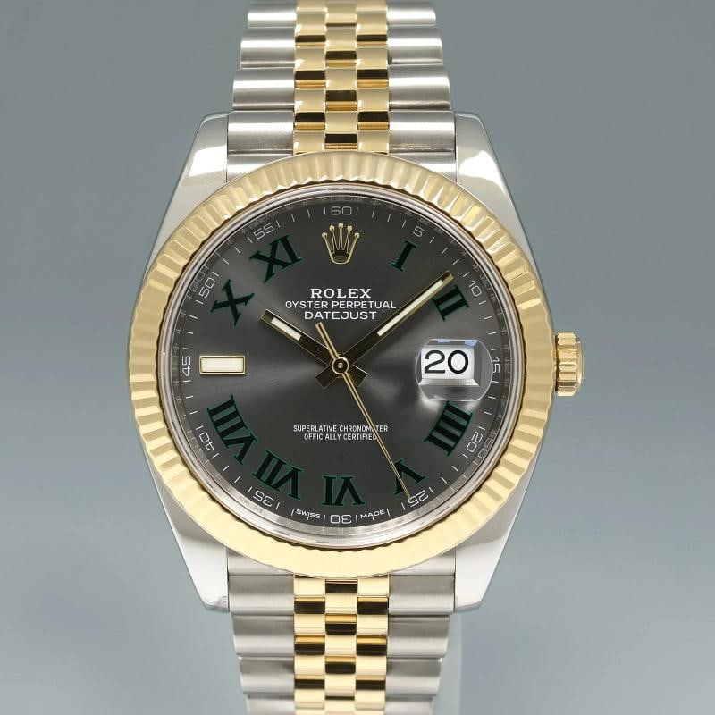 2020 MINT Rolex 126333 DateJust 41 Two Tone Yellow Gold Wimbledon 41mm Jubilee - 2