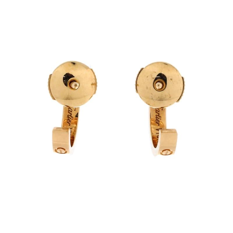 Cartier Love Hoop Earrings 18K Yellow Gold Small - 3