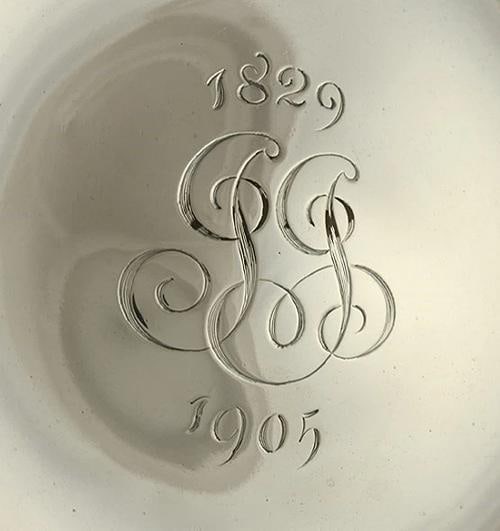 2 Antique Tiffany Sterling Silver Floral Compotes circa 1905 - 4