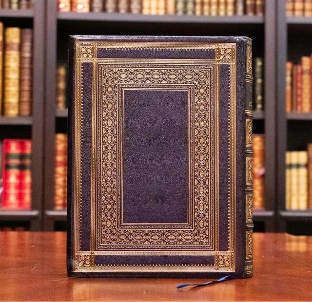 c.1870 Lays of the Holy Land Jerusalem Israel Fine Leather Binding Rare - 5