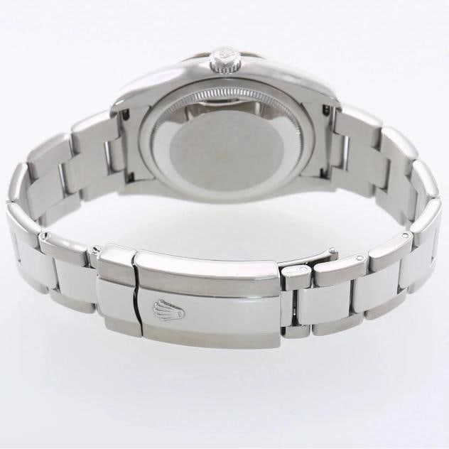 MINT Rolex 116264 DateJust Turn-O-Graph Steel White Gold Fluted Bezel Watch Box - 6