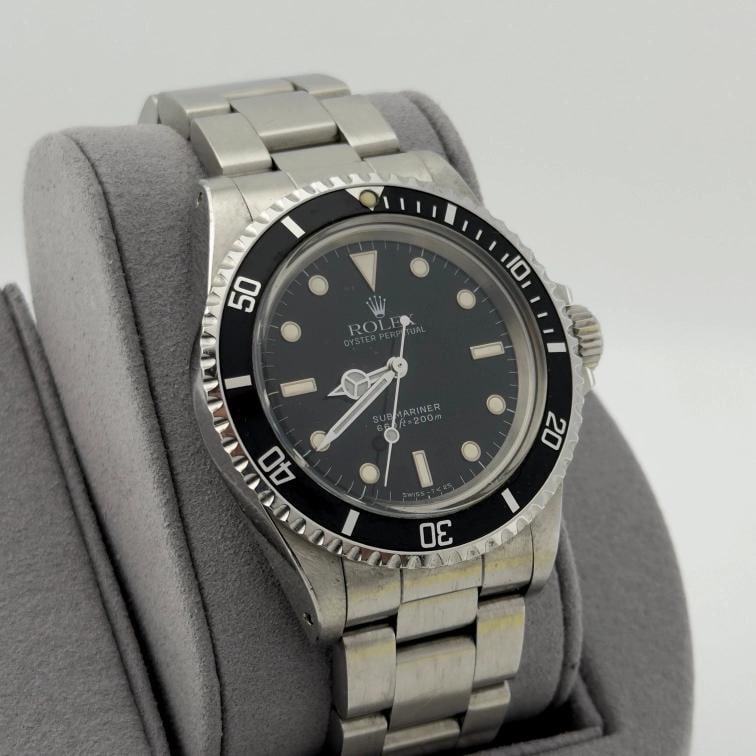 Vintage Rolex Submariner 5513 40mm Black Dial Stainless Steel Box Paper - 3