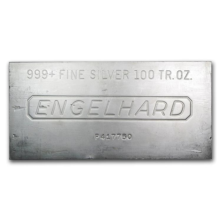 100 oz Silver Bar - Random Brand - Secondary Market - 999 Fine - 3