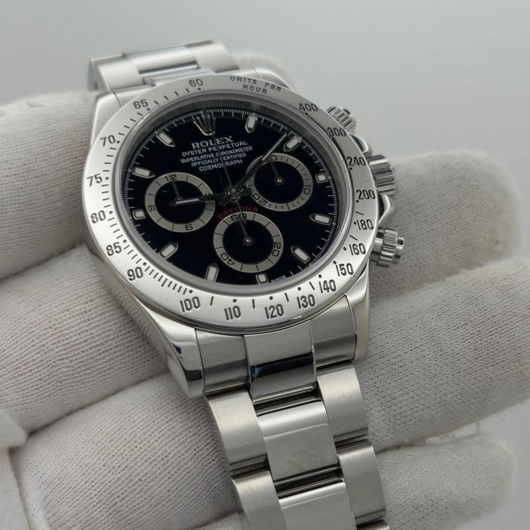 Rolex Daytona Cosmograph 116520 40mm Black Dial Stainless Steel - 10