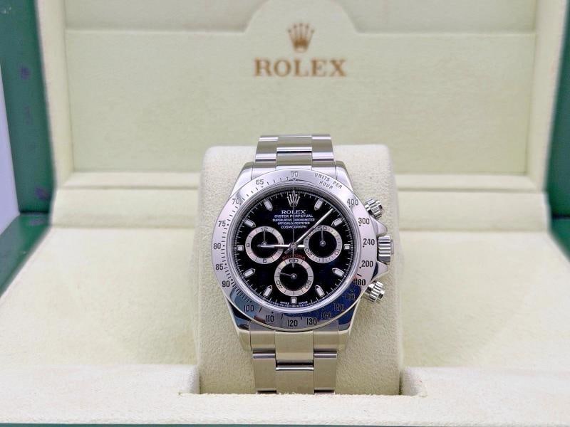 Rolex Daytona Cosmograph 116520 40mm Black Dial Stainless Steel - 14